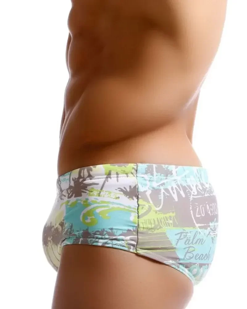 Sunga Importada|Sunga Boxer Masculina Tradicional – Estampa Palm Beach, Ideal para Praia, Natação, Surf e Esportes Aquáticos