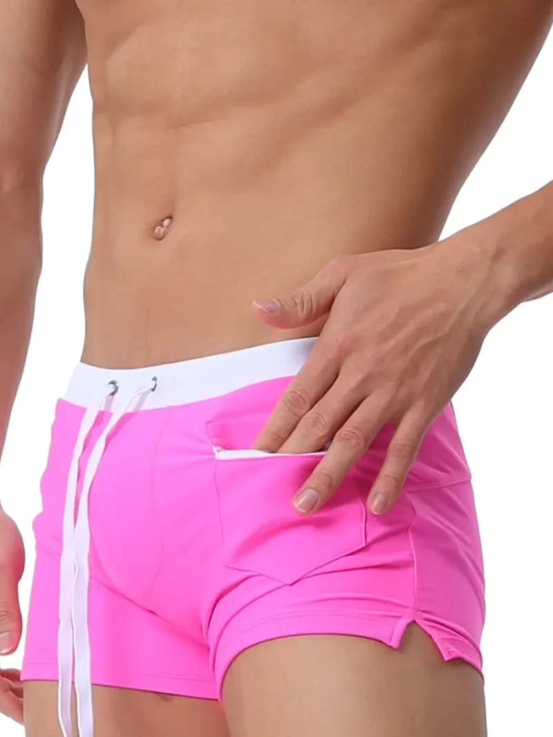 Sunga Importada|Short com Zíper e Cordão Estilo Boxer Ideal para Praia e Piscina