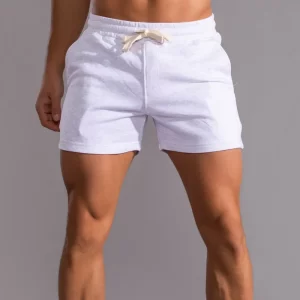 Sunga Importada|Shorts 100% Algodão Branco Leve e Respirável